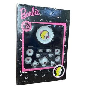 Barbie Tea Set - new in package - doll dishes tea pot cups plates